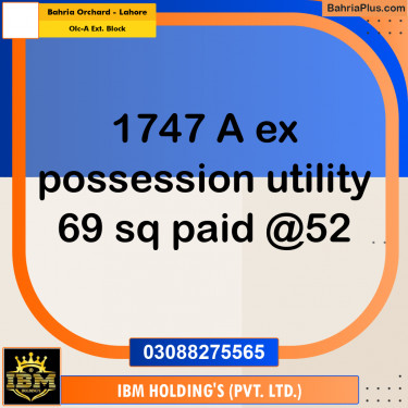 5 Marla Residential Plot for Sale in OLC-A Ext. Block -  Bahria Orchard, Lahore - (BP-281525)