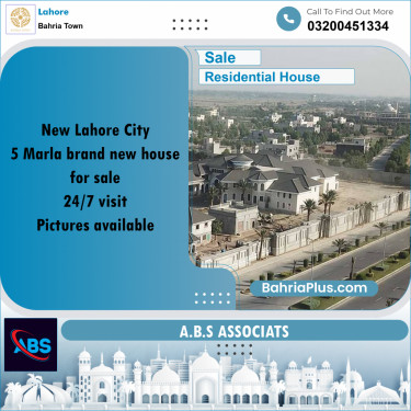 5 Marla Residential House for Sale in Bahria Town, Lahore - (BP-281556)