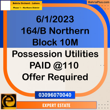 10 Marla Residential Plot for Sale in Phase 1 - Northern District -  Bahria Orchard, Lahore - (BP-281631)