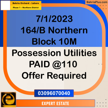 10 Marla Residential Plot for Sale in Phase 1 - Northern District -  Bahria Orchard, Lahore - (BP-281705)