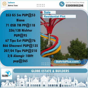 Residential Plot for Sale in Bahria Town, Lahore - (BP-281834)