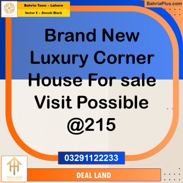 5 Marla Residential House for Sale in Sector E - Jinnah Block -  Bahria Town, Lahore - (BP-281887)