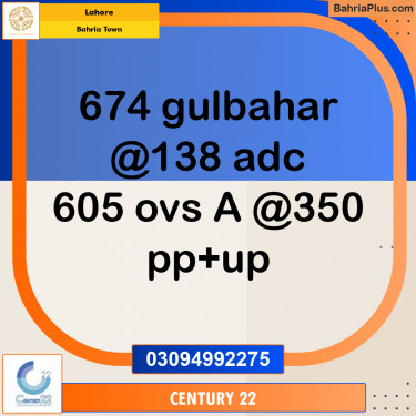 10 Marla Residential Plot for Sale in Bahria Town, Lahore - (BP-281958)