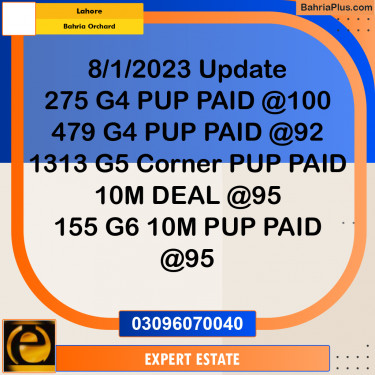 10 Marla Residential Plot for Sale in Bahria Orchard, Lahore - (BP-282032)