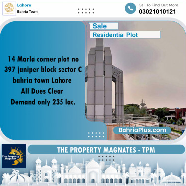 Residential Plot for Sale in Bahria Town, Lahore - (BP-282167)