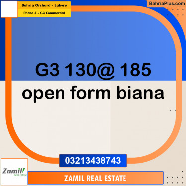 5 Marla Commercial Plot for Sale in Phase 4 - G3 Commercial -  Bahria Orchard, Lahore - (BP-282241)