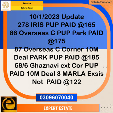 10 Marla Residential Plot for Sale in Bahria Town, Lahore - (BP-282573)