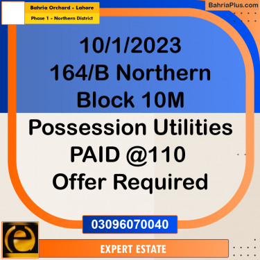 10 Marla Residential Plot for Sale in Phase 1 - Northern District -  Bahria Orchard, Lahore - (BP-282614)