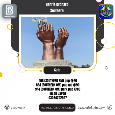 8 Marla Residential Plot for Sale in Phase 1 - Southern District -  Bahria Orchard, Lahore - (BP-282626)