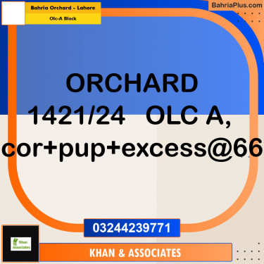 Residential Plot for Sale in OLC-A Block -  Bahria Orchard, Lahore - (BP-282650)