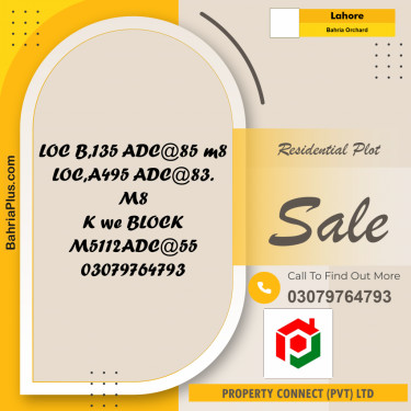 Residential Plot for Sale in Bahria Orchard, Lahore - (BP-282790)