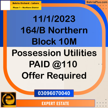 10 Marla Residential Plot for Sale in Phase 1 - Northern District -  Bahria Orchard, Lahore - (BP-282871)