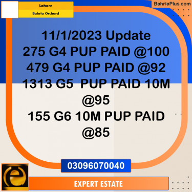 10 Marla Residential Plot for Sale in Bahria Orchard, Lahore - (BP-282885)