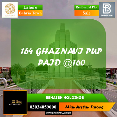 Residential Plot for Sale in Bahria Town, Lahore - (BP-282914)