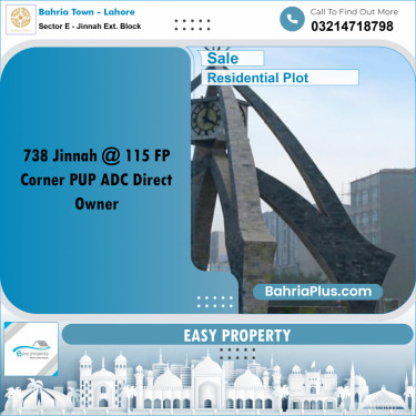 5.16 Marla Residential Plot for Sale in Sector E - Jinnah Ext. Block -  Bahria Town, Lahore - (BP-282971)