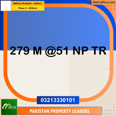 5 Marla Residential Plot for Sale in Phase 2 - M Block -  Bahria Orchard, Lahore - (BP-283070)