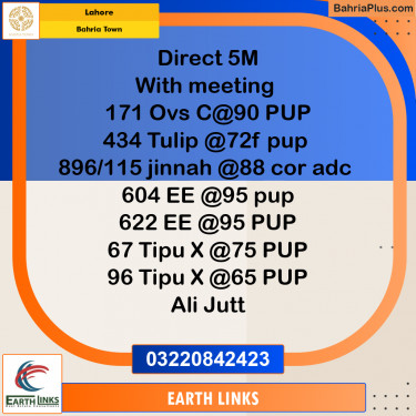 Residential Plot for Sale in Bahria Town, Lahore - (BP-283075)