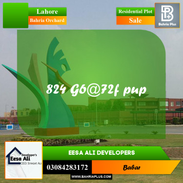 Residential Plot for Sale in Bahria Orchard, Lahore - (BP-283100)