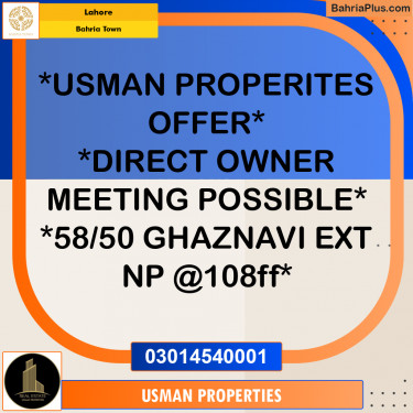 Residential Plot for Sale in Bahria Town, Lahore - (BP-283335)