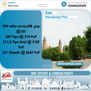 Residential Plot for Sale in Bahria Town, Lahore - (BP-283358)