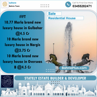 Residential House for Sale in Bahria Town, Lahore - (BP-283363)