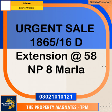 Residential Plot for Sale in Bahria Orchard, Lahore - (BP-283462)