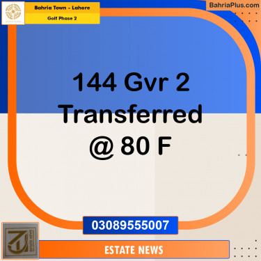 Residential Plot for Sale in Golf Phase 2 -  Bahria Town, Lahore - (BP-283538)