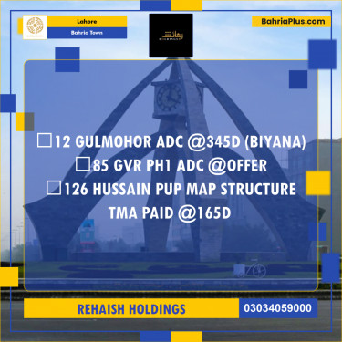 Residential Plot for Sale in Bahria Town, Lahore - (BP-283668)