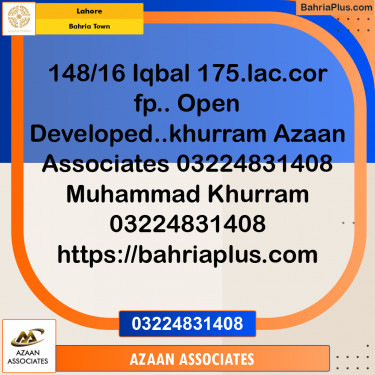 Residential Plot for Sale in Bahria Town, Lahore - (BP-283721)