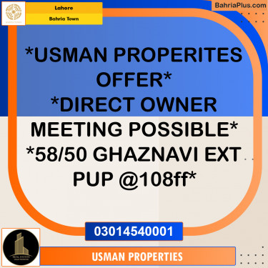 Residential Plot for Sale in Bahria Town, Lahore - (BP-283795)