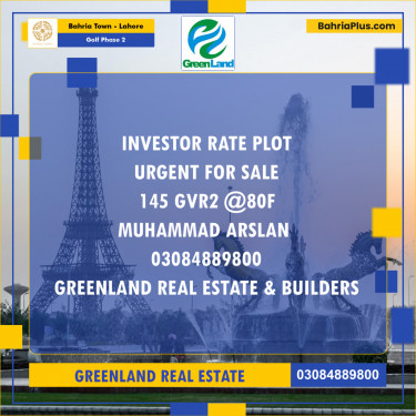 10 Marla Residential Plot for Sale in Golf Phase 2 -  Bahria Town, Lahore - (BP-283874)