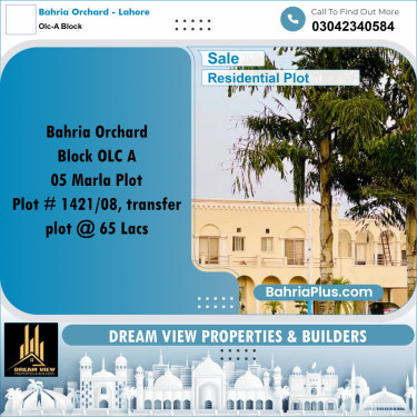 5 Marla Residential Plot for Sale in OLC-A Block -  Bahria Orchard, Lahore - (BP-283926)