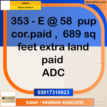 Residential Plot for Sale in Bahria Orchard, Lahore - (BP-284036)