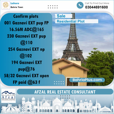 Residential Plot for Sale in Bahria Town, Lahore - (BP-284187)
