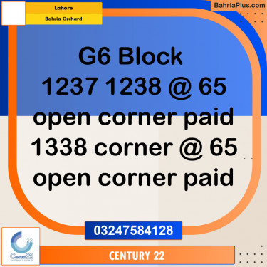 10 Marla Residential Plot for Sale in Bahria Orchard, Lahore - (BP-284203)