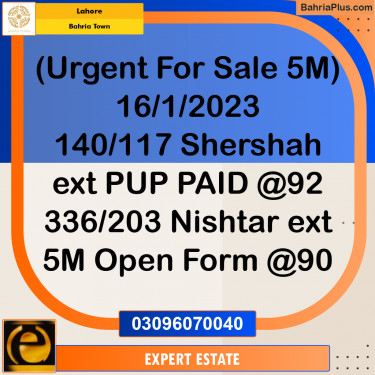 5 Marla Residential Plot for Sale in Bahria Town, Lahore - (BP-284257)