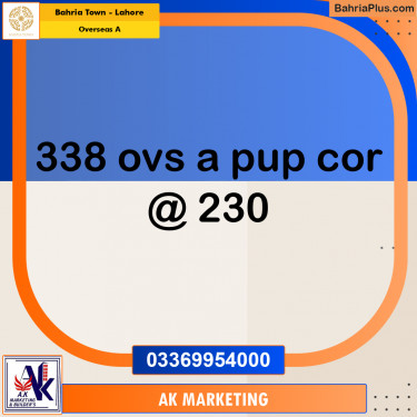 13.5 Marla Residential Plot for Sale in Overseas A -  Bahria Town, Lahore - (BP-284302)