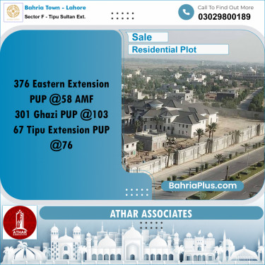 5 Marla Residential Plot for Sale in Sector F - Tipu Sultan Ext. -  Bahria Town, Lahore - (BP-284465)