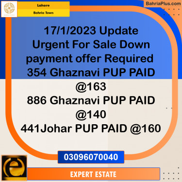 10 Marla Residential Plot for Sale in Bahria Town, Lahore - (BP-284684)