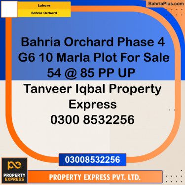 Residential Plot for Sale in Bahria Orchard, Lahore - (BP-284731)
