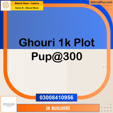 1 Kanal Residential Plot for Sale in Sector B - Ghouri Block -  Bahria Town, Lahore - (BP-284759)