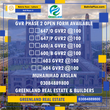 10 Marla Residential Plot for Sale in Golf Phase 2 -  Bahria Town, Lahore - (BP-284802)