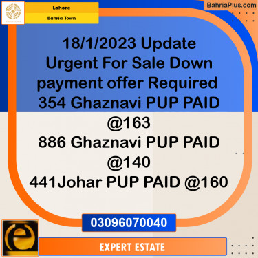 10 Marla Residential Plot for Sale in Bahria Town, Lahore - (BP-284914)