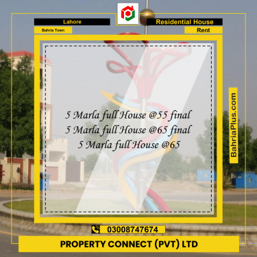 Residential House for Rent in Bahria Town, Lahore - (BP-285024)