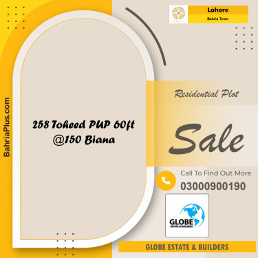 Residential Plot for Sale in Bahria Town, Lahore - (BP-285081)