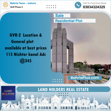 10 Marla Residential Plot for Sale in Golf Phase 2 -  Bahria Town, Lahore - (BP-285288)