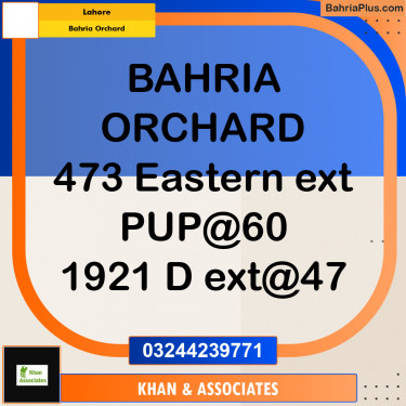 Residential Plot for Sale in Bahria Orchard, Lahore - (BP-285299)