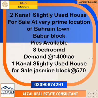 Residential House for Sale in Bahria Town, Lahore - (BP-285312)