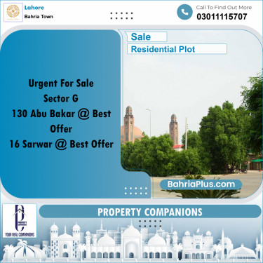 Residential Plot for Sale in Bahria Town, Lahore - (BP-285326)