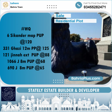 Residential Plot for Sale in Bahria Town, Lahore - (BP-285411)